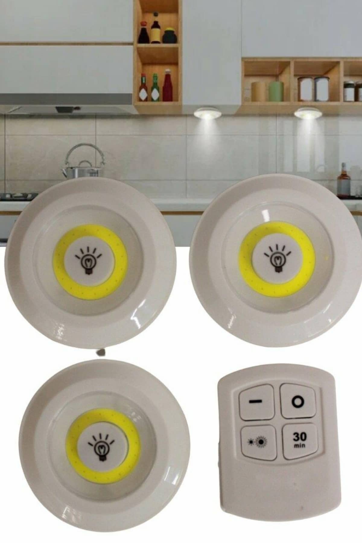 Kablosuz Pilli Işıldak Masa Lambası Mutfak Tezgah Altı Banyo Dolabı Dolap İçi - Lisinya Kablosuz Pilli Işıldak Masa Lambası Mutfak Tezgah Altı Banyo Dolabı Dolap İçi - Lisinya