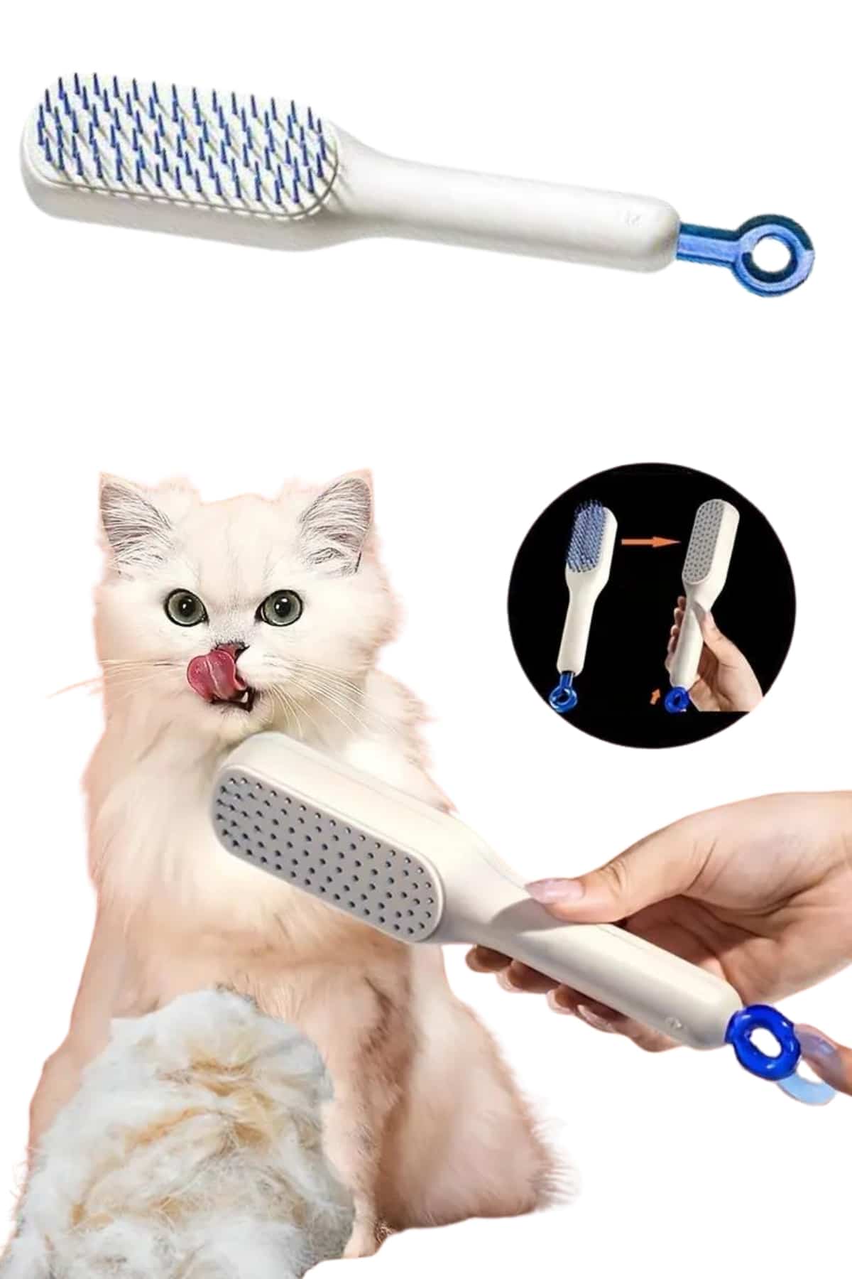 Yeni Nesil Saç Fırçası Saç Derisini Ölü Derilerinden Arındırır Kolay Temizlenen - Lisinya