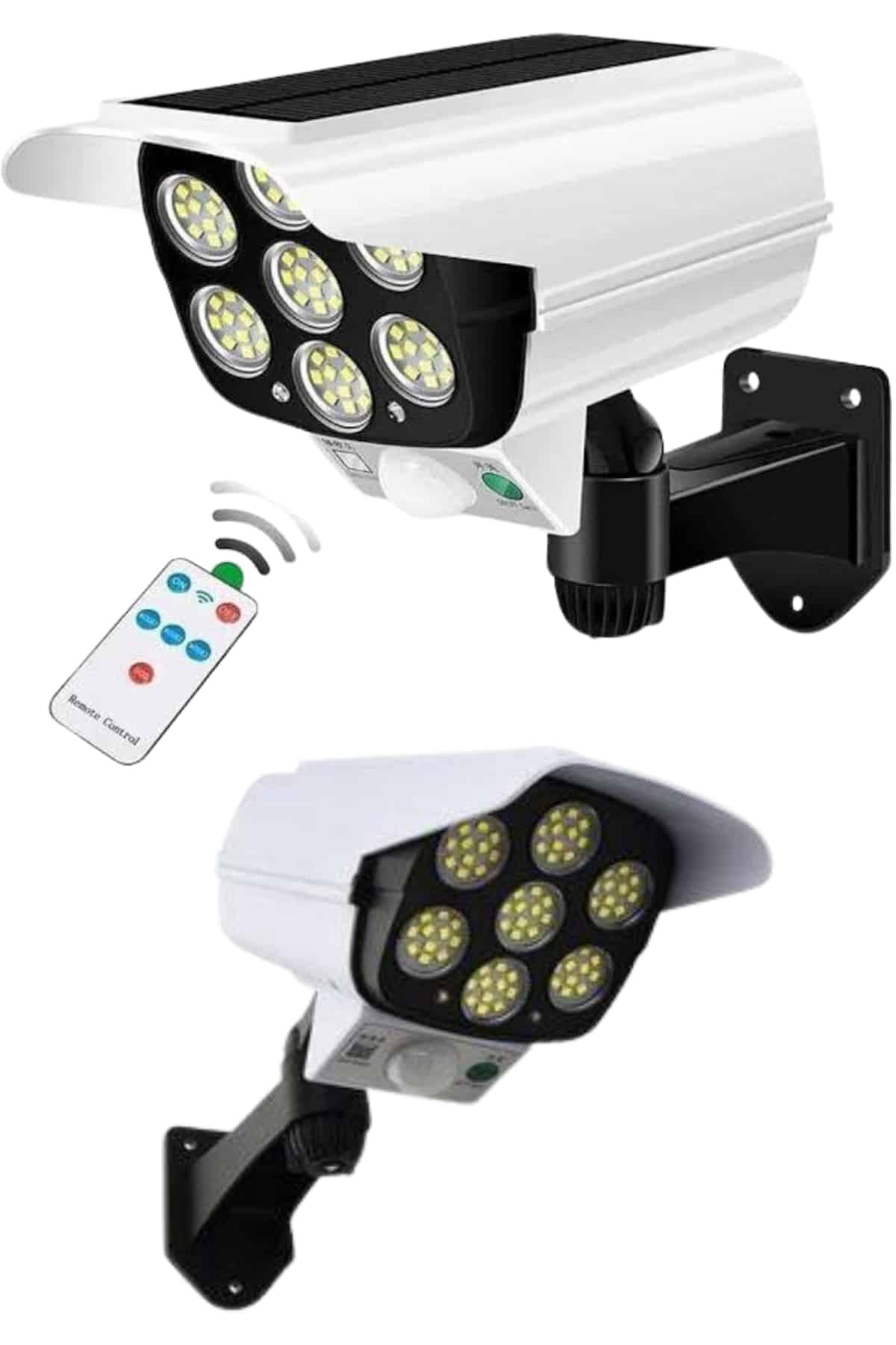 Solar Bahçe Aydınlatması Hareket Sensörlü Uzaktan Kumandalı Kamera Görünümlü - Lisinya