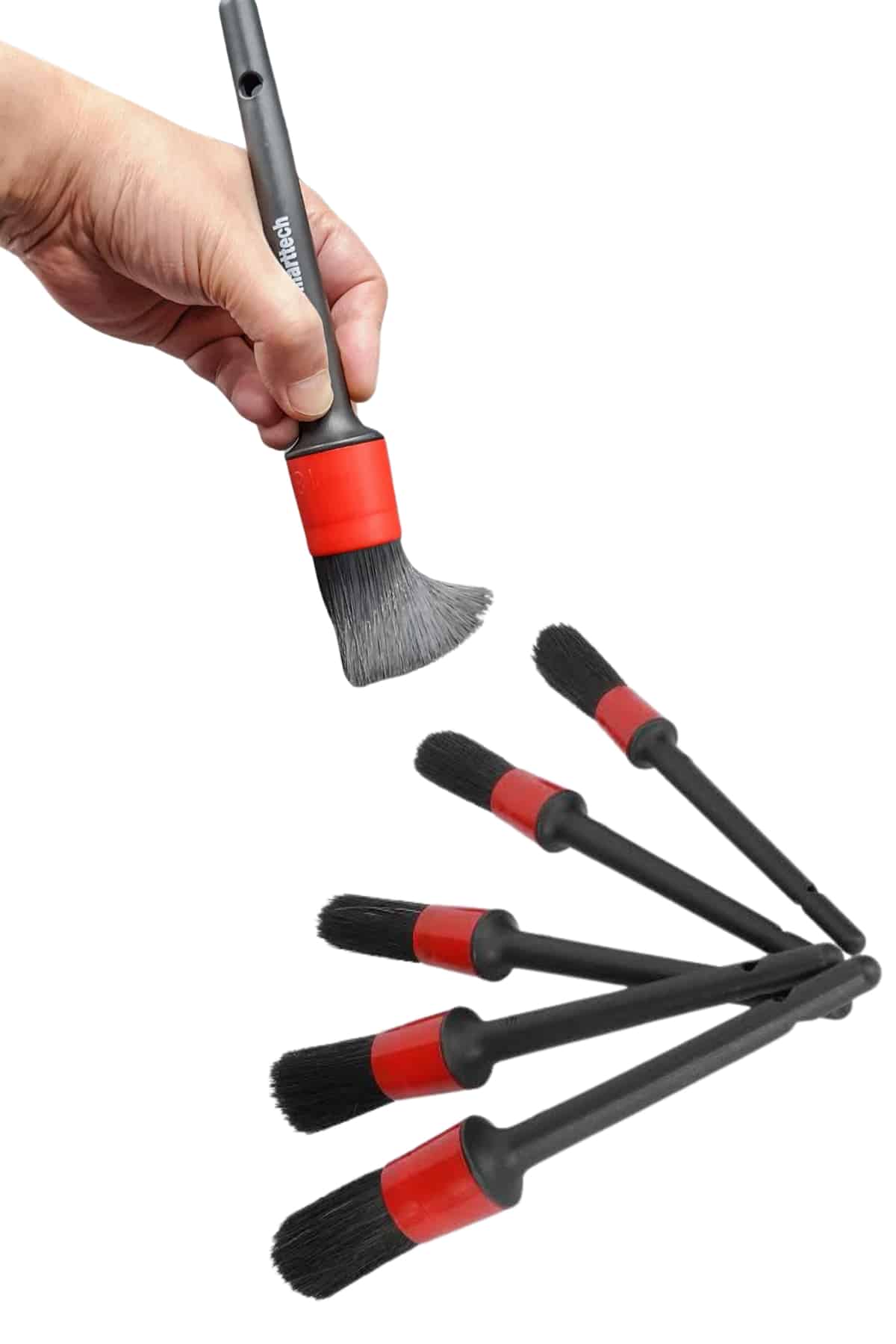 5 Adet Oto Detaylı Temizleyici Araç İçi Temizlik Fırça Seti Koltuk Döşeme Kapı Toz Alma Fırçası - Lisinya