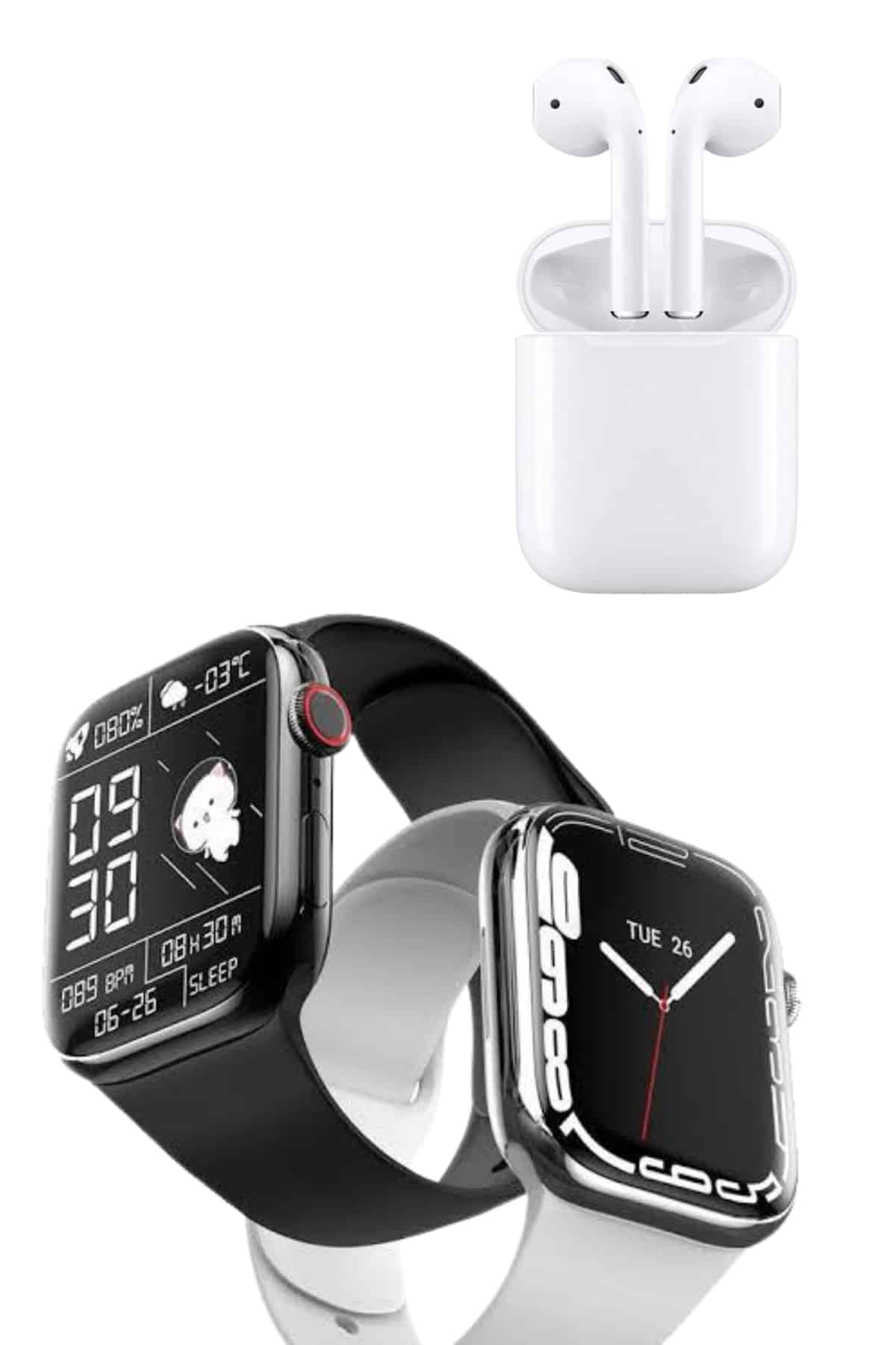 Akıllı Saat Kulaklık Hediyeli Uyku ve Sağlık Takibi Yapabilen Uzun Ömürlü - Lisinya