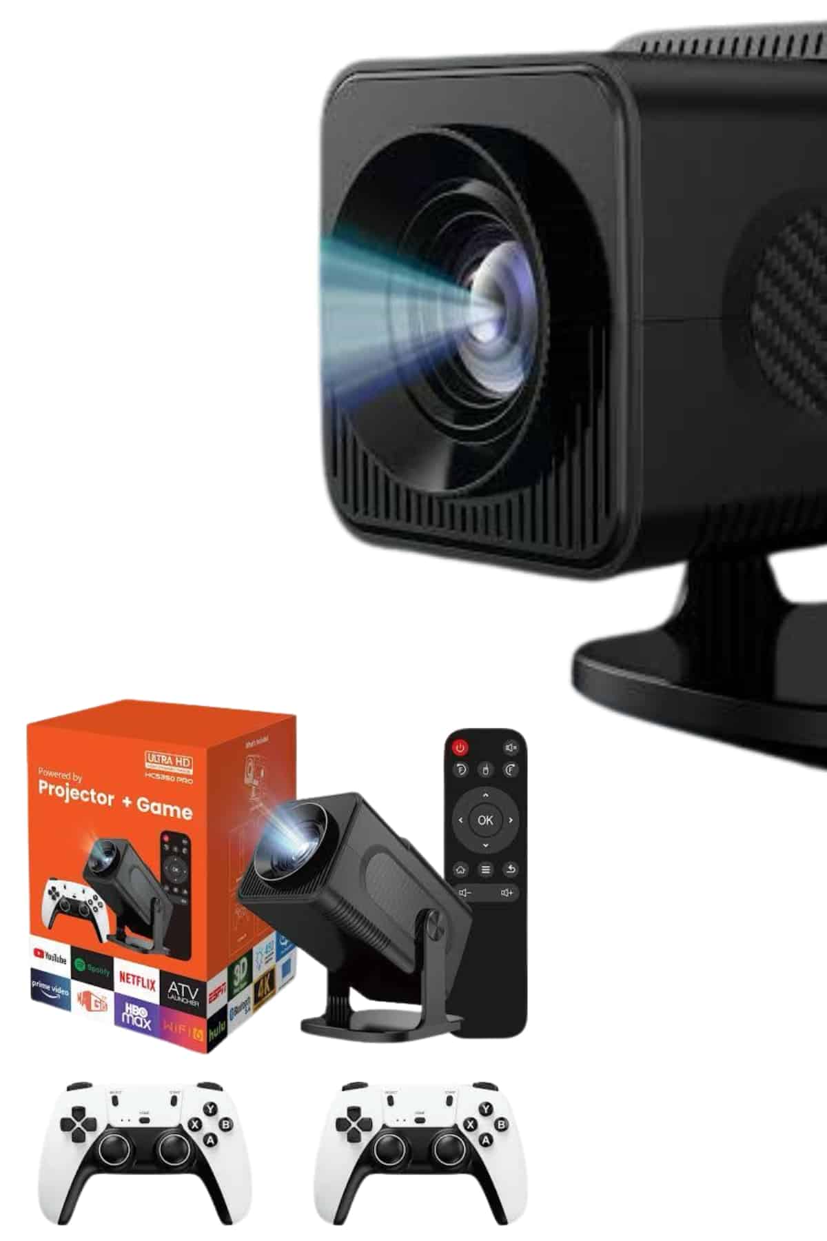 Retro Video Oyunu Konsolu Android Tv El Oyun Konsolu WIFI Taşınabilir Projeksiyon Cihazı - Lisinya