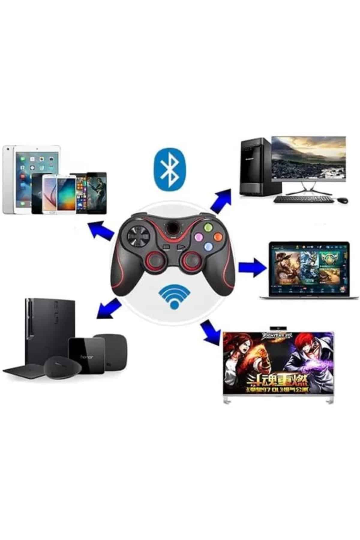 Joystik Gamepad Bluetooth Telefon Tutucu Oyun Kolu Telefon Android Uyumlu - Lisinya