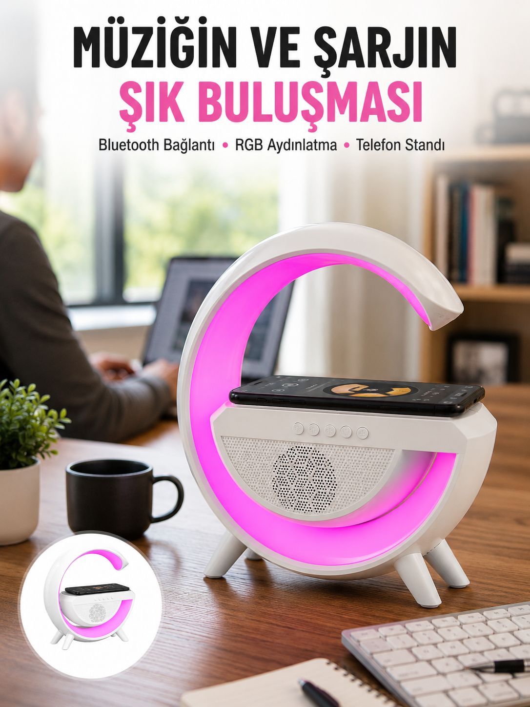 Yeni Nesil Bluetooth Hoparlör Speaker 5.0 Taşınabilir G Şeklinde Powerbankli Yeni Nesil - Lisinya Yeni Nesil Bluetooth Hoparlör Speaker 5.0 Taşınabilir G Şeklinde Powerbankli Yeni Nesil - Lisinya