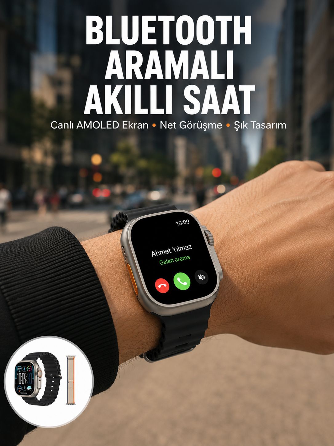 Akıllı Saat Kol Saati Android ve İOS Uyumlu Nabız Ölçer Sesli Asistan - Lisinya Akıllı Saat Kol Saati Android ve İOS Uyumlu Nabız Ölçer Sesli Asistan - Lisinya