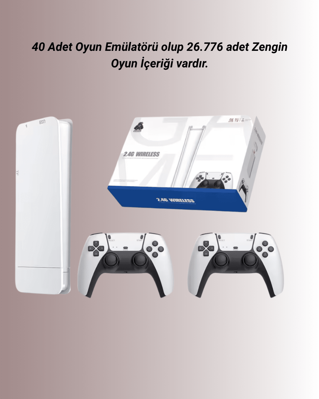 4K Destekli Bluetooth Retro Oyun Konsolu – M15 Modeli - Lisinya