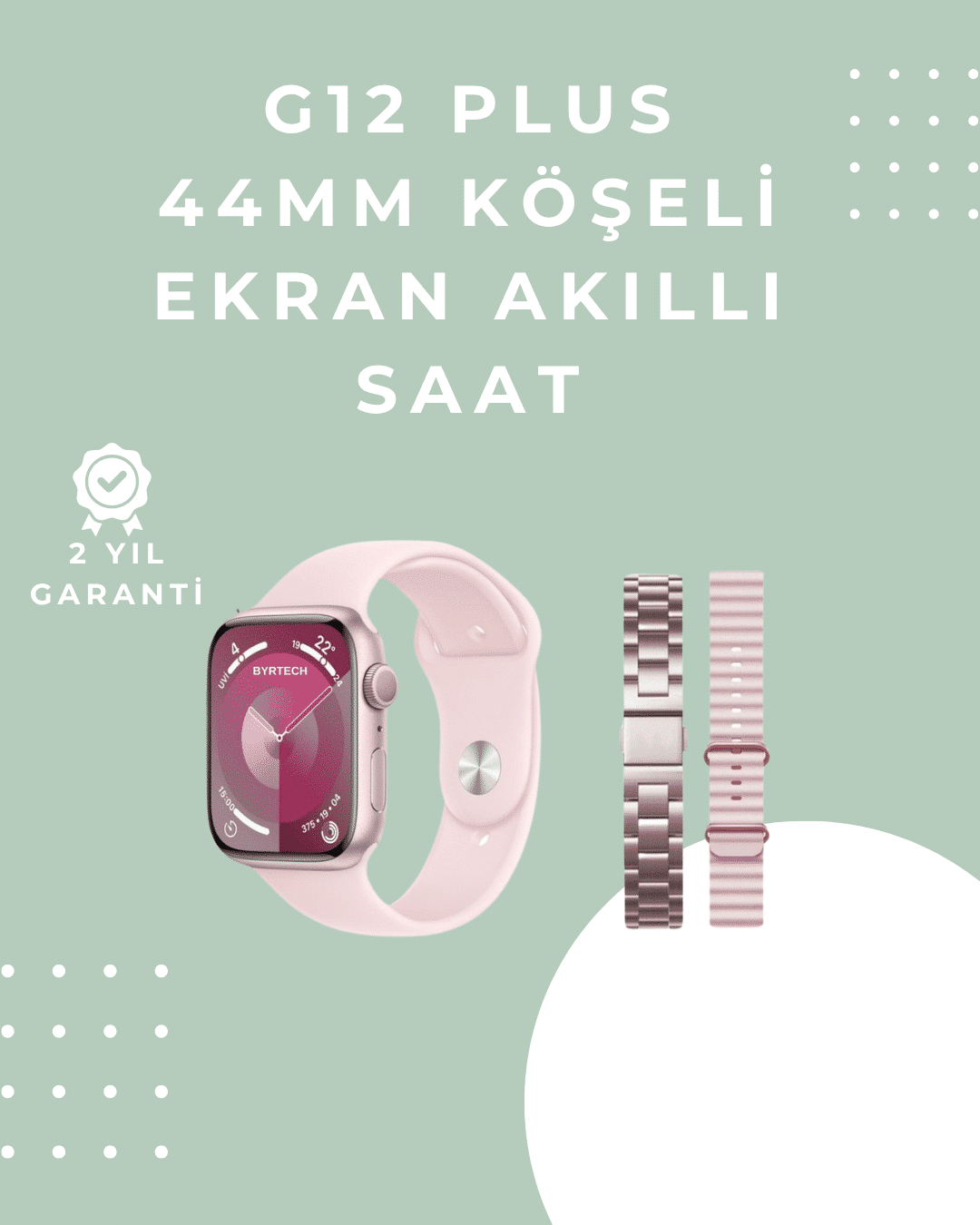 Nabız ve Uyku Takipli Akıllı Saat – Adımsayar, GPS, Suya Dayanıklı, Sesli Görüşme Özellikli - Lisinya