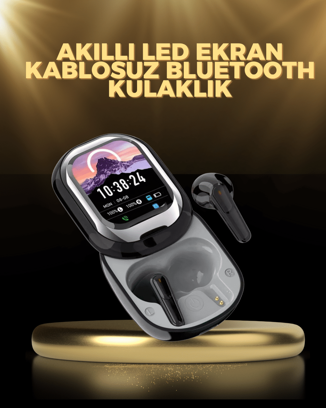 Kişiselleştirilebilir LED Ekranlı Bluetooth Kulaklık – Oyun & Müzik Modlu - Lisinya