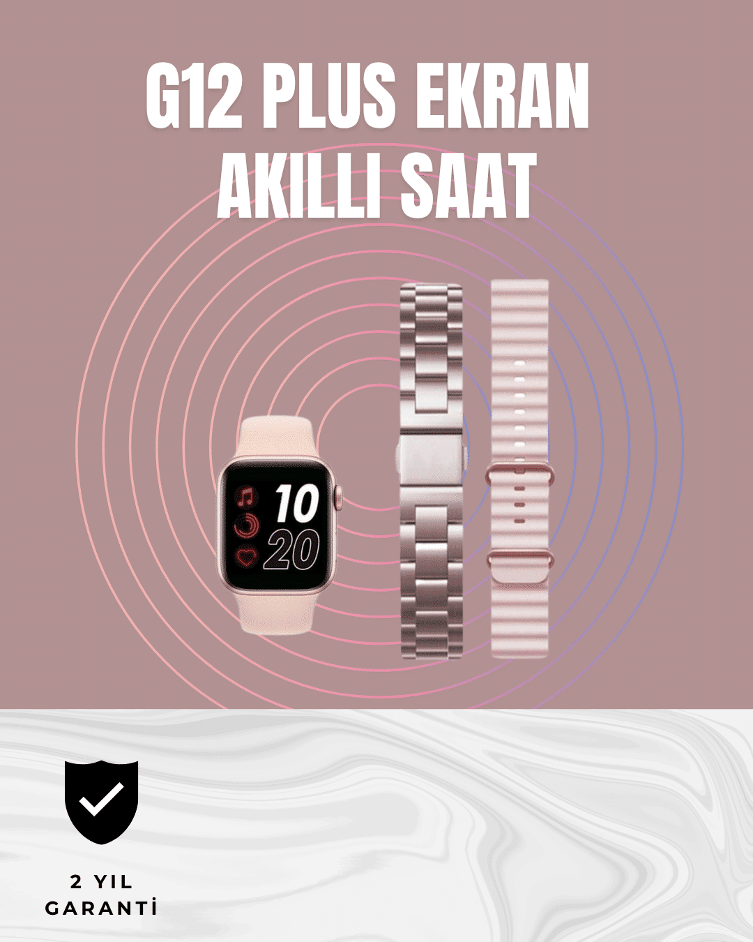 Titreşimli Bildirimli Akıllı Saat – Nabız, GPS, Spor Modları, Telefon Eşleştirme Özellikli - Lisinya