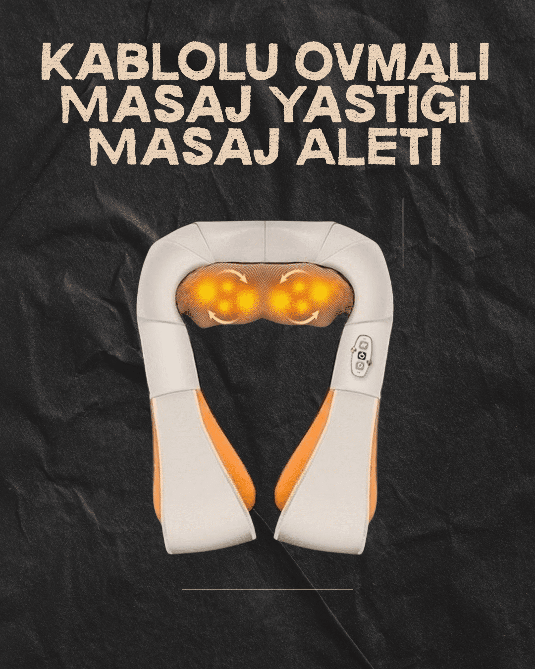 Ovmalı Isıtmalı Elektrikli Masaj Aleti – Boyun, Sırt, Bel, Omuz ve Bacak İçin Profesyonel Masaj Aleti - Lisinya