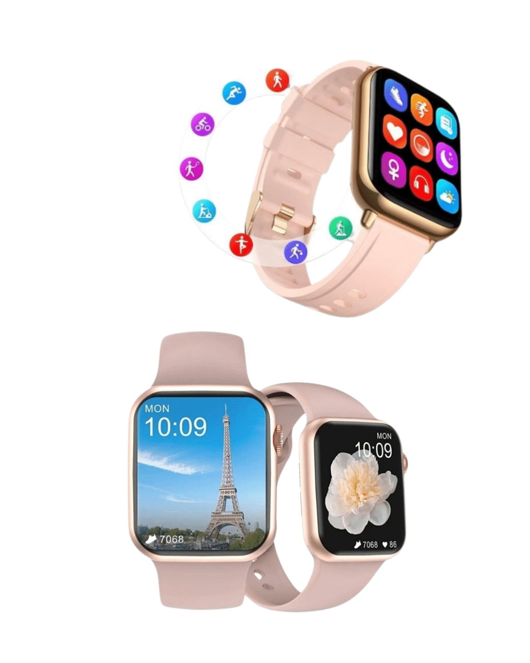 Akıllı Saat GPS Destekli – Kalp Ritmi Ölçer, Titreşimli Bildirim, Su ve Toz Geçirmez - Lisinya