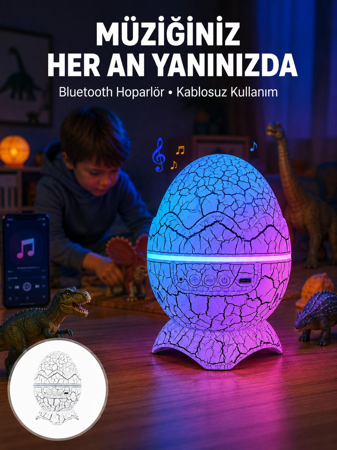 Uzaktan Kumandalı, USB Girişli, Döner Projektör Lamba - Lisinya Uzaktan Kumandalı, USB Girişli, Döner Projektör Lamba - Lisinya