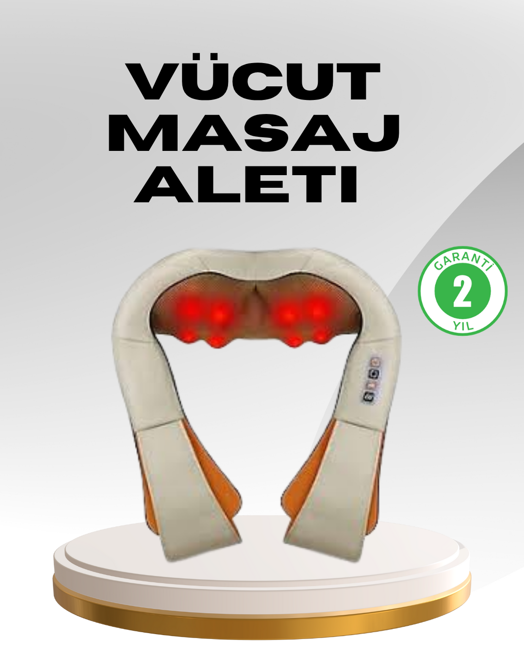 Ovmalı Kas Gevşetici Masaj Cihazı – Boyun, Omuz ve Sırt İçin Derin Etki - Lisinya