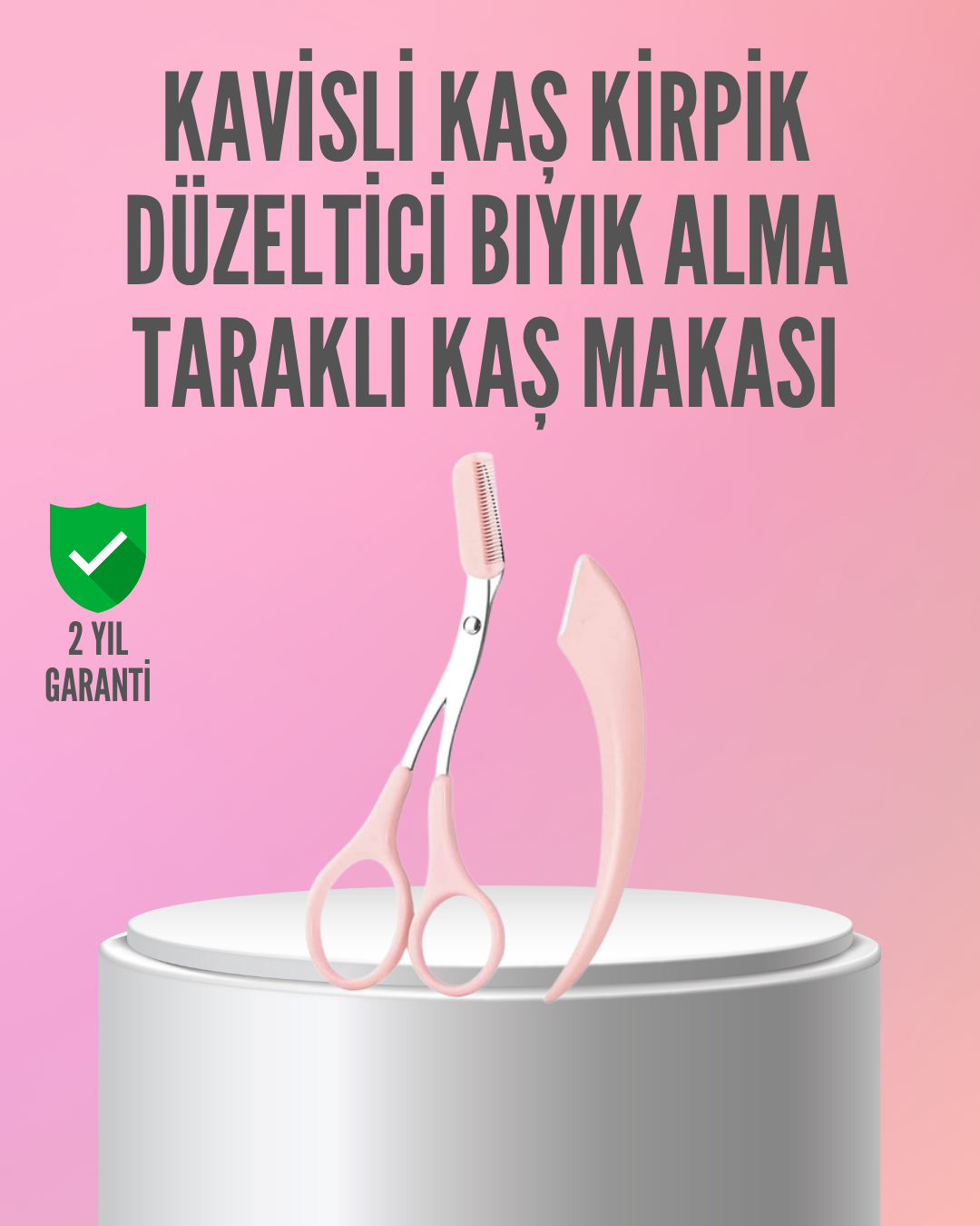 Kaş ve Kirpik Şekillendirme İçin Yüz Bakım Makası - Lisinya