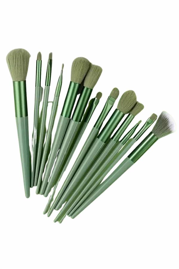 13 Parça Makyaj Fırça Seti Far Fırçası Allık Fırçası Yumuşak Uçlu - Lisinya