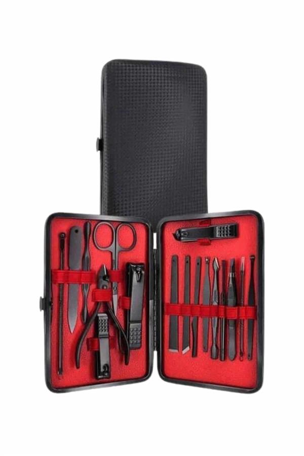 17 Parça Manikür Pedikür Seti El Ayak Bakım Seti Tırnak Makası Törpü - Lisinya