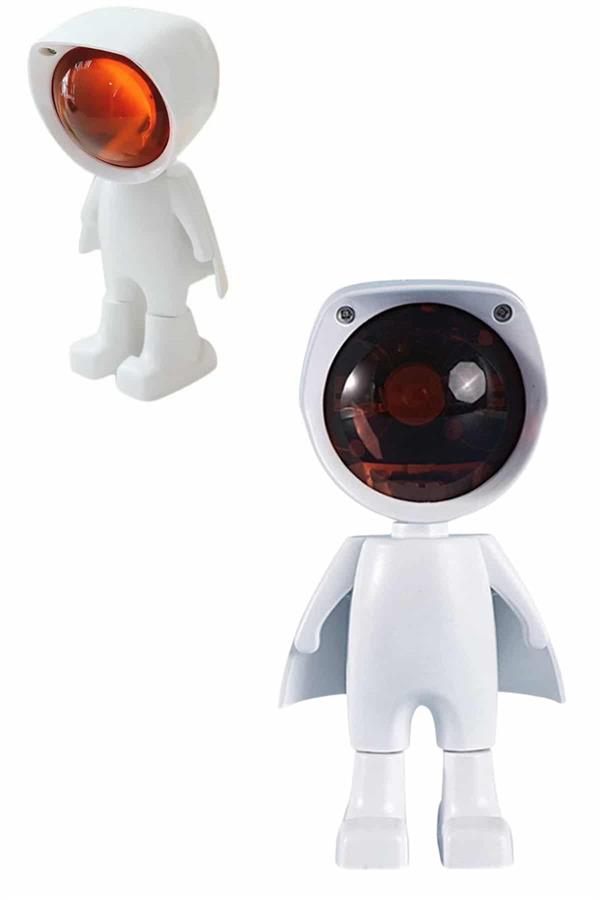180 Derece Dönebilen Astronot Masa ve Gece Lambası Projektör - Lisinya 180 Derece Dönebilen Astronot Masa ve Gece Lambası Projektör - Lisinya