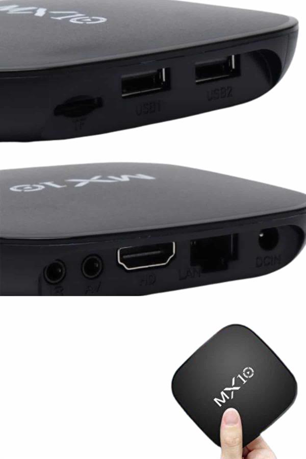 2.4G Wifi Tv Box Medya Oynatıcı TV Uyumlu MX Box Kutusu Android TV - Lisinya