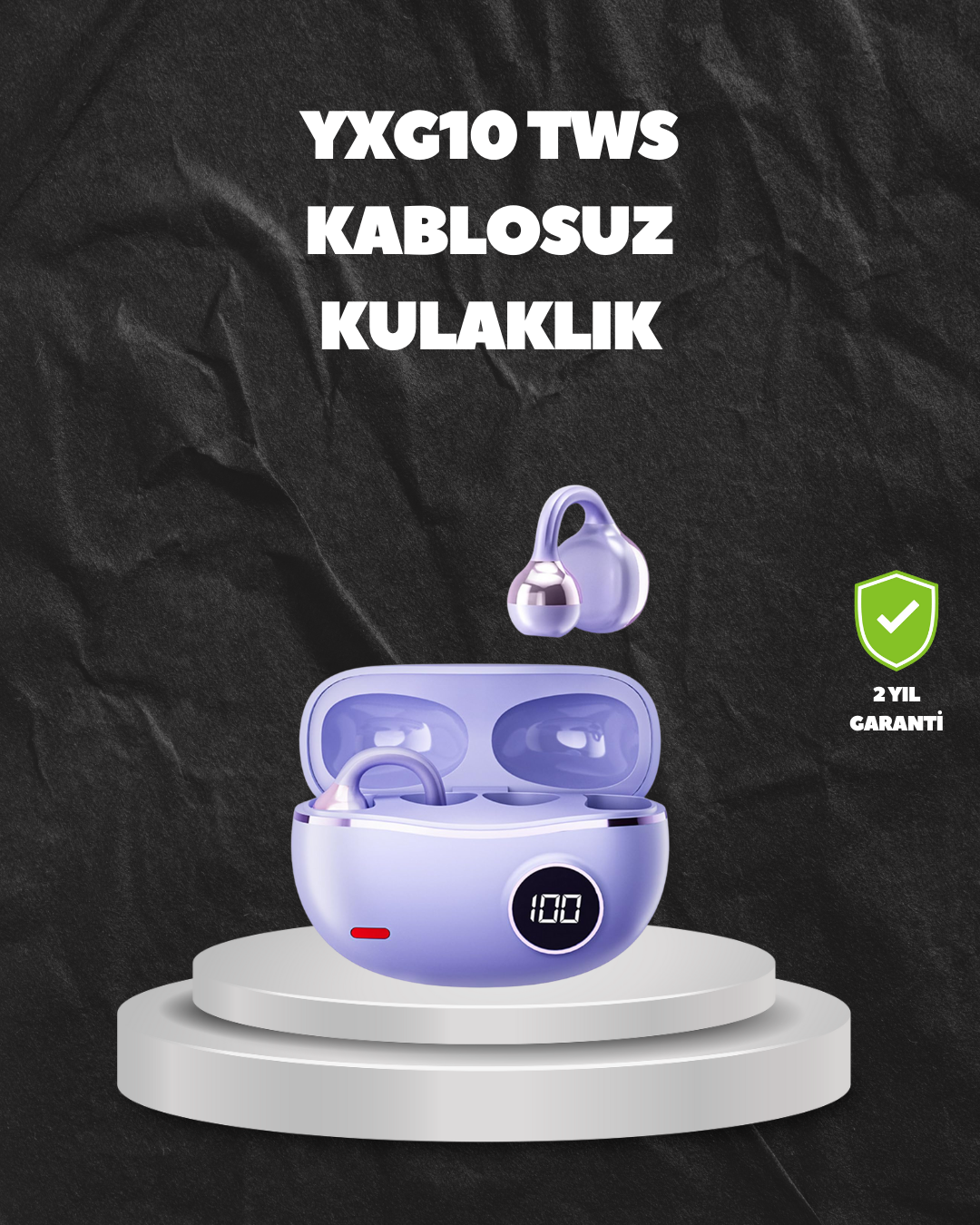 YXG10 TWS Kablosuz Kulak İçi – Elmacık Kemiği İletimli, Şık ve Hafif - Lisinya