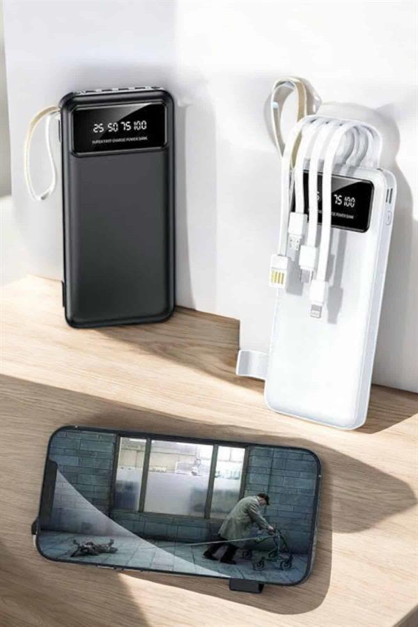20.000 Mah Led Işıklı LCD Ekran USB Girişli Type-C Lightning Powerbank - Lisinya 20.000 Mah Led Işıklı LCD Ekran USB Girişli Type-C Lightning Powerbank - Lisinya