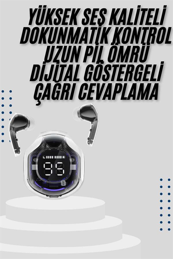 2025 Model Kablosuz Bluetooth Kulaklık ANC ENC Destekli HİFİ Stereo - Lisinya