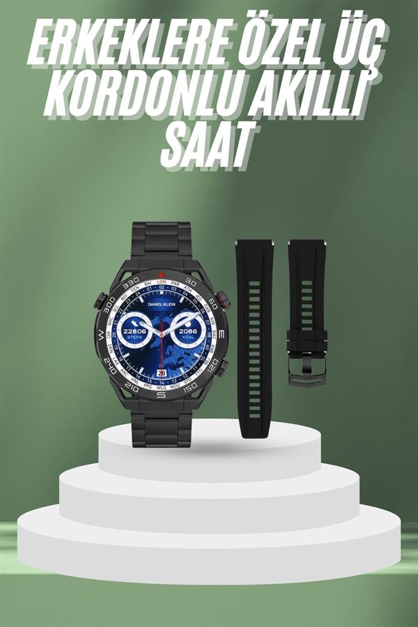 2025 Model Yuvarlak Ekran Android ve İOS Uyumlu GPS Takibi Yapabilen Akıllı Saat - Lisinya