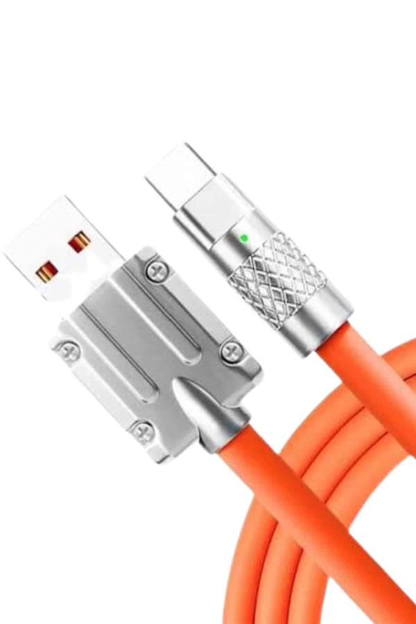 3 İn 1 Süper Hızlı Şarj Kablosu Android ve İOS Uyumlu Silikon Şarj Kablosu - Lisinya