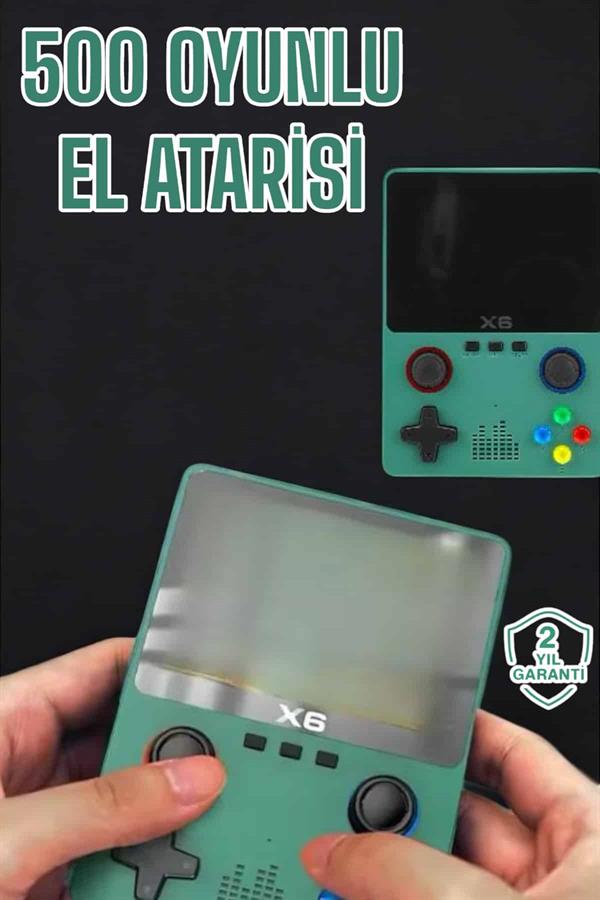 3.5 İnç Ekran 1000 Oyunlu Oyun Konsolu El Atarisi Miüzik Dinleme ve Kitap Okuma - Lisinya