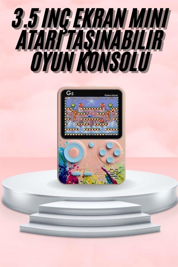 3.5 İnç Klasik Retro LCD Ekran 500 Oyunlu Oyun Konsolu Taşınabilir - Lisinya