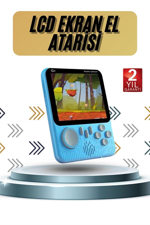 3.5 İnç Mini Atari Taşınabilir Oyun Konsolu 666 Adet Retro Oyun - Lisinya