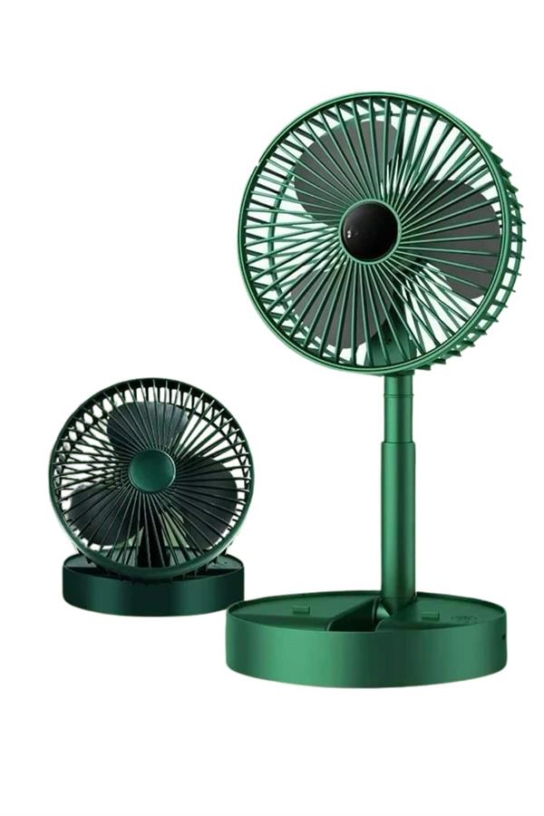 3 Kademe Hız Ayarlı Vantilatör Telefon Standlı Şarjlı Katlanabilir Soğutucu Pervane - Lisinya