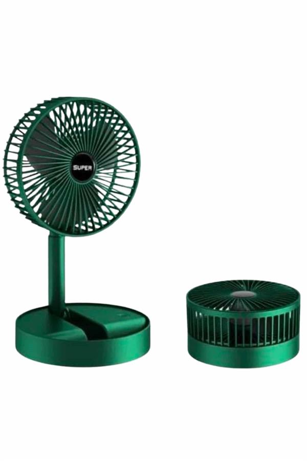 3 Kademe Hız Ayarlı Vantilatör Telefon Standlı Şarjlı Katlanabilir Soğutucu Pervane - Lisinya