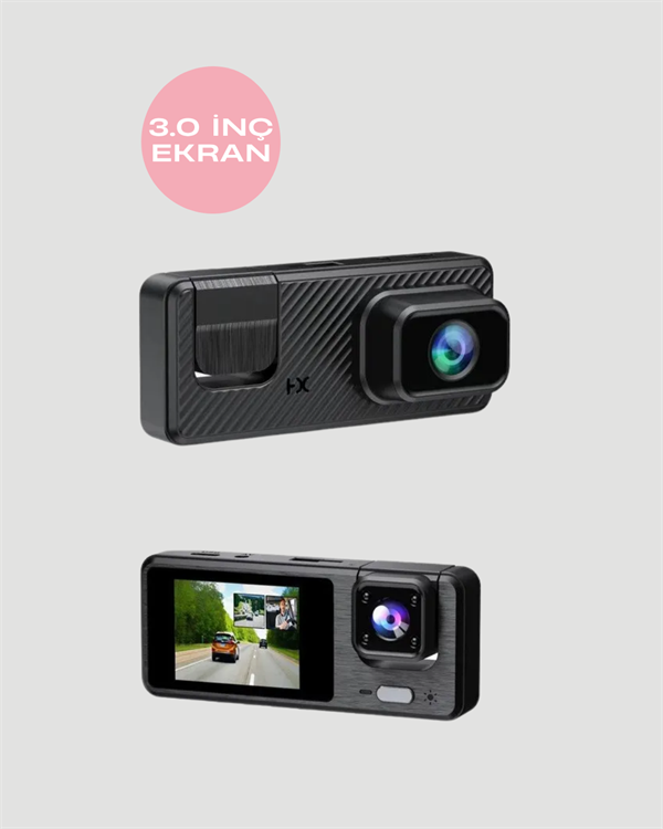 1080P 3 Kameralı Araç DVR -Q301 - Lisinya