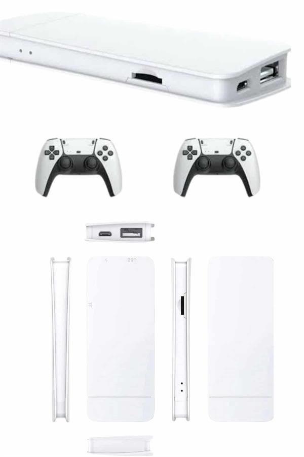 3D Çift Oyun Kollu 4K HD Ekran Nostaljik 20.000 Oyunlu Beyaz Game Box - Lisinya