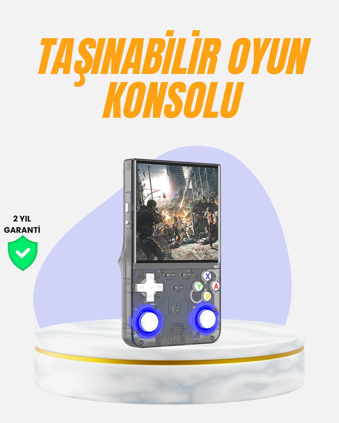 Çift Joystickli Retro Oyun Konsolu 2500mAh Bataryalı - Lisinya