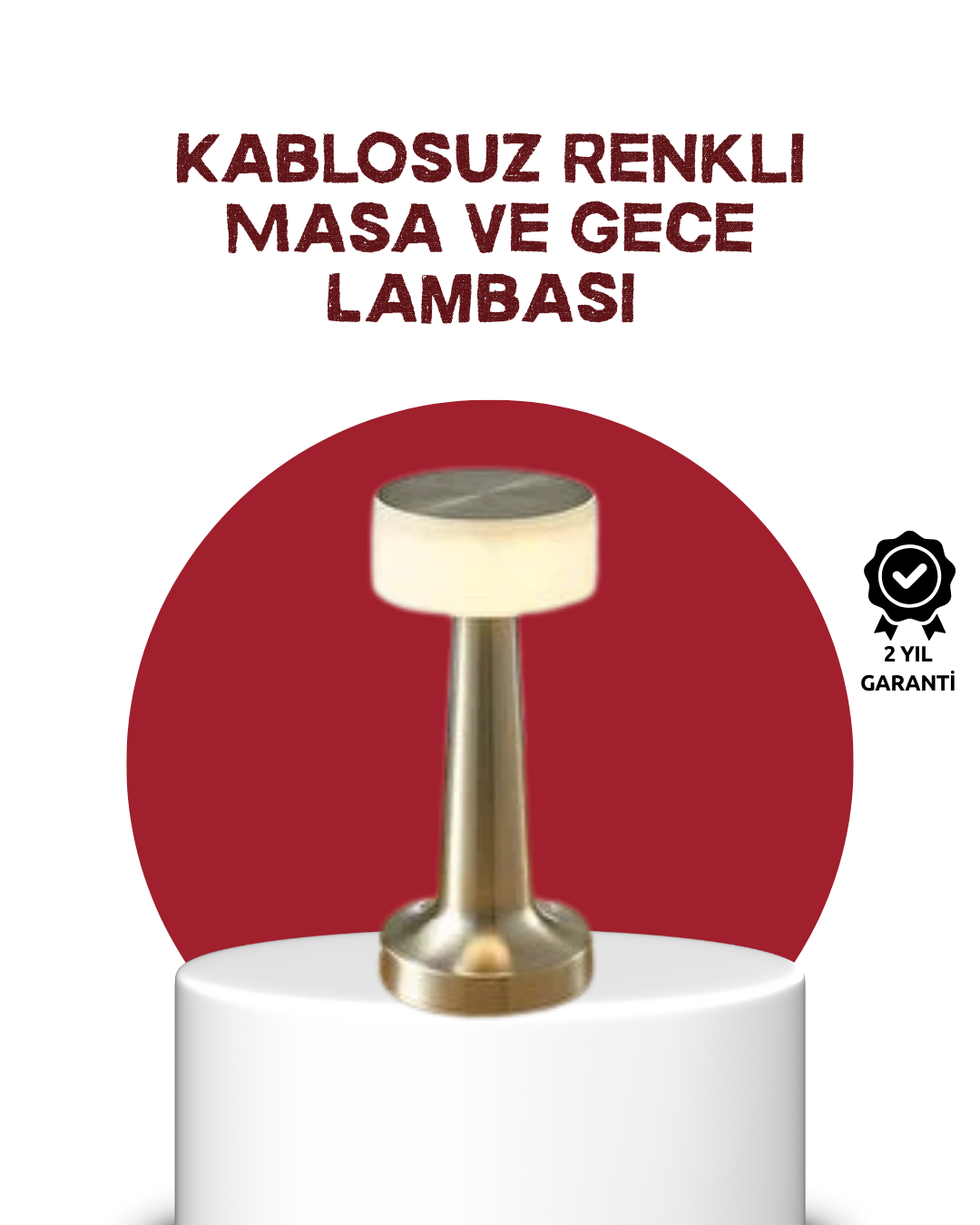 Şarj Edilebilir LED Masa Lambası – USB Girişli, Metal Yapı - Lisinya