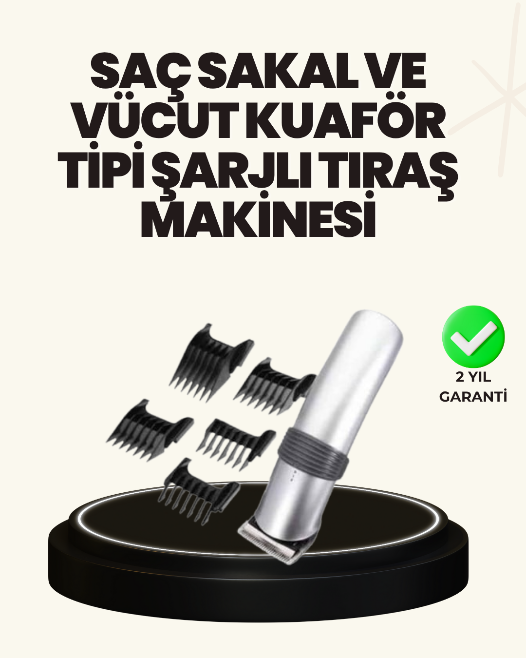 Şarjlı ve Kablosuz Tıraş Makinesi – Her Yerde Rahat Kullanım - Lisinya