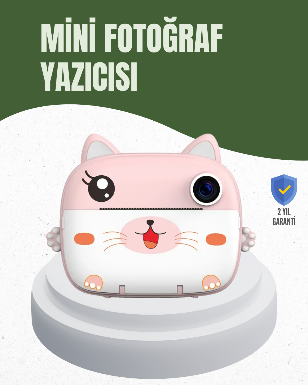 64GB TF Kart Destekli Çoklu Dil Seçeneği Sunan Anında Baskı Kamera - Lisinya