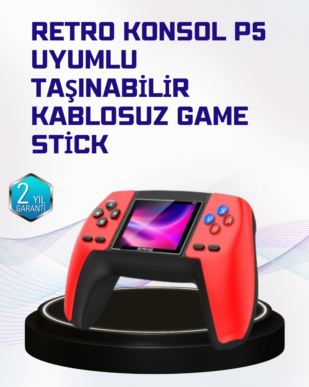 P5 Retro Oyun Konsolu | Ergonomik Tasarım, Taşınabilir - Lisinya