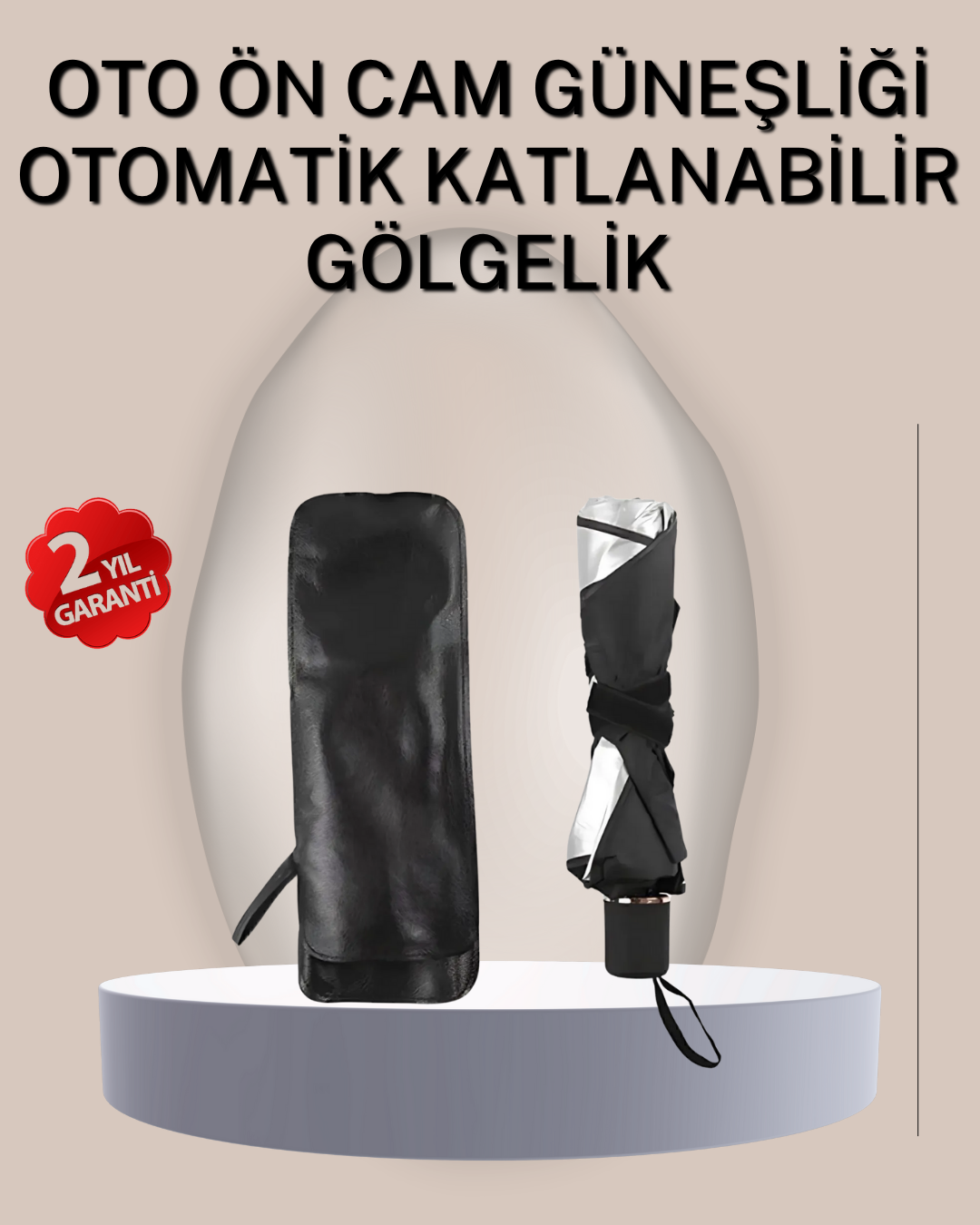 Dayanıklı UPE Alaşımlı Şemsiye Tipi Araç Güneşliği - Kolay Katlanır - Lisinya