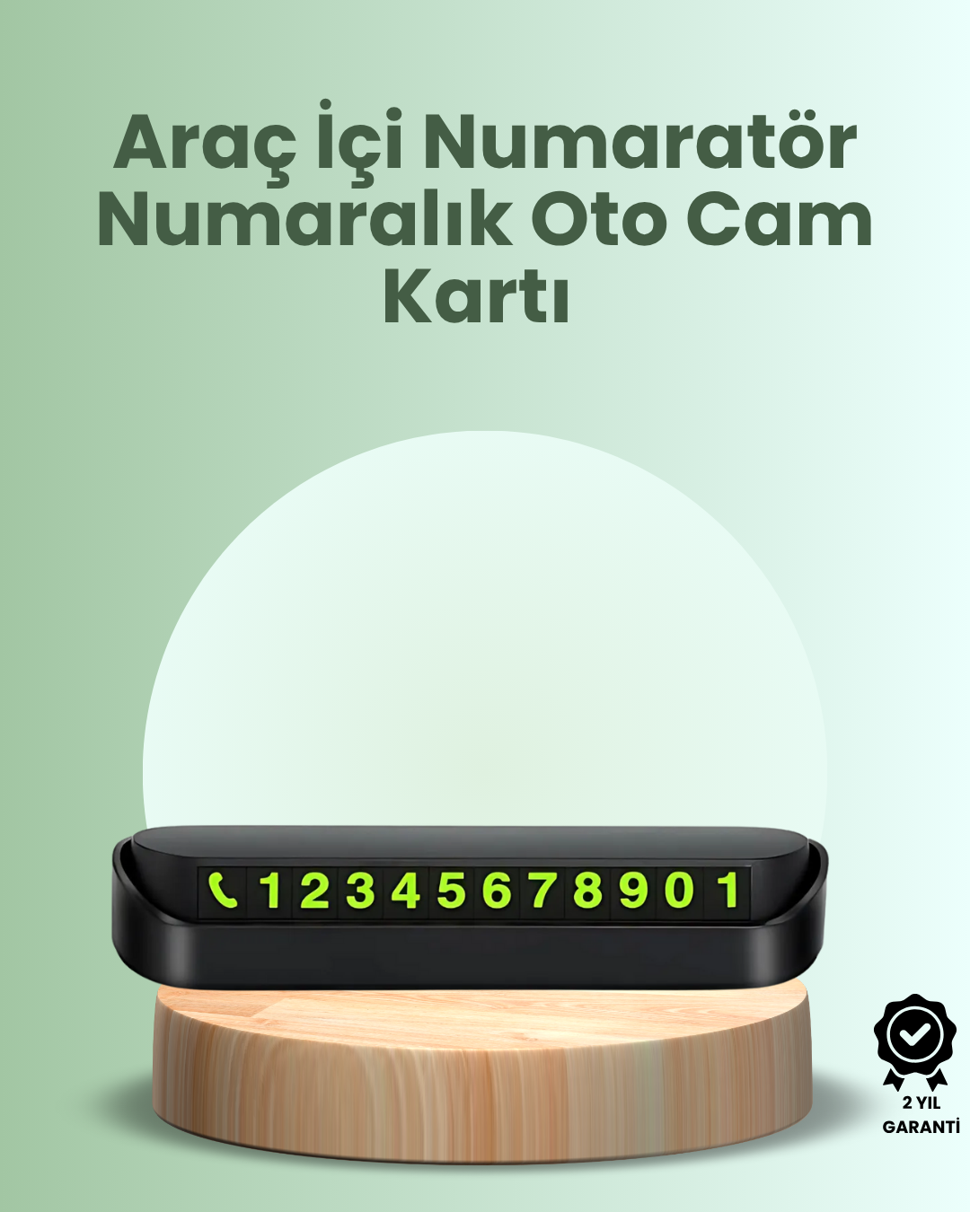 Kompakt Fosforlu Park Numaratörü – Gündüz Şıklığı, Gece Görünürlüğü - Lisinya