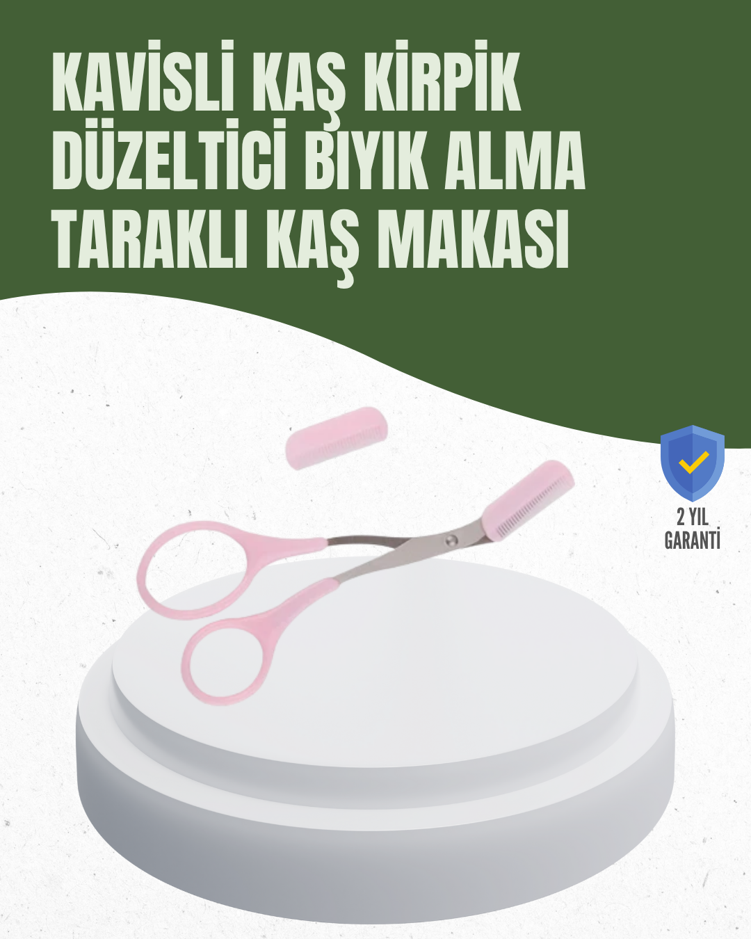 Hassas Kesim İçin Kavisli Yüz Bakım Makası - Lisinya