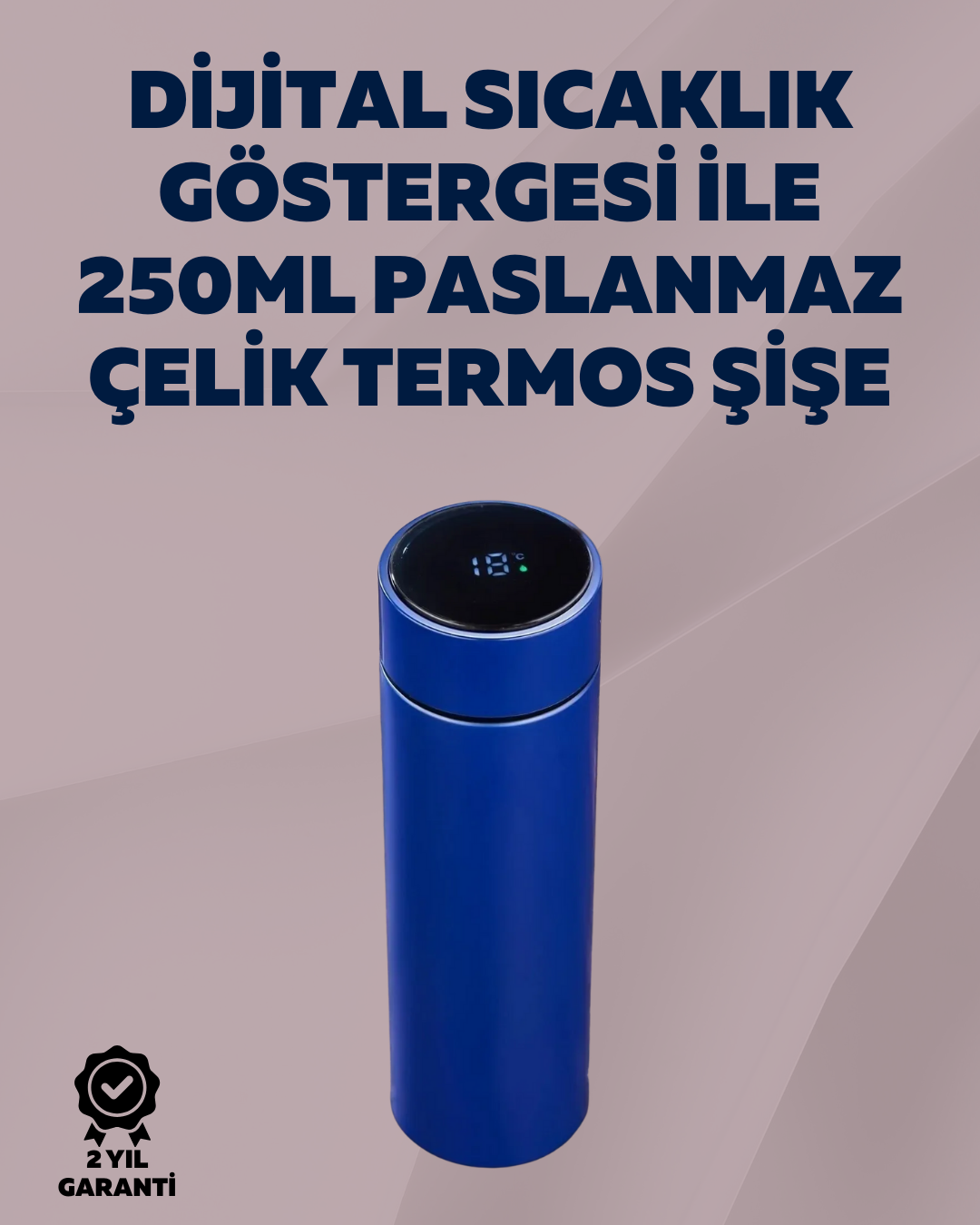 Yüksek Isı Korumasına Sahip Taşınabilir Çelik Termos - Lisinya