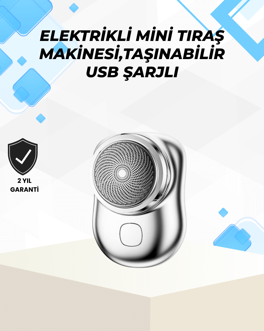 Islak-Kuru Kullanımlı Suya Dayanıklı Mini Tıraş Cihazı - Lisinya