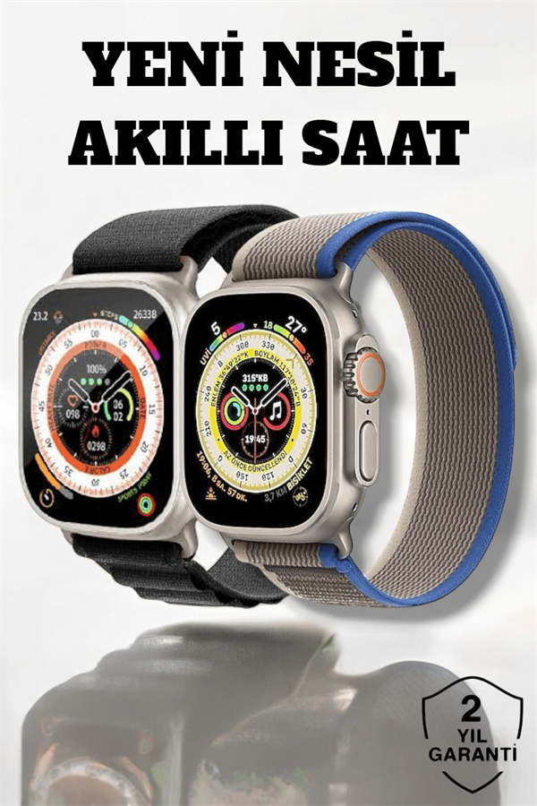 49MM Ekranlı, Kan Basıncı ve Adımsayar Özellikli Bluetooth Akıllı Saat - Lisinya