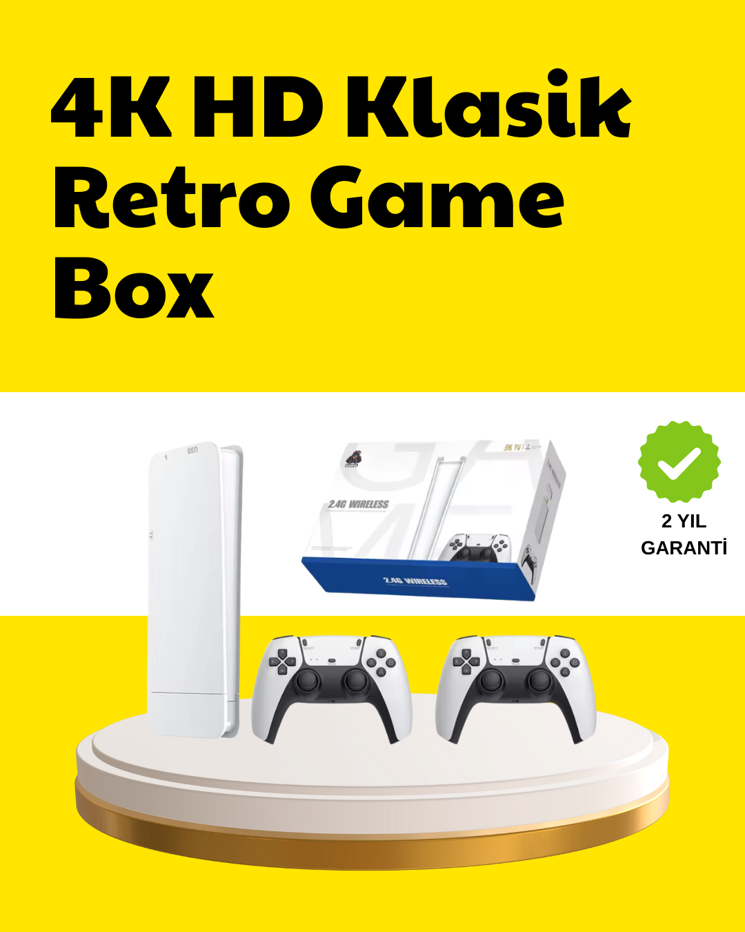 2 Kablosuz Kollu HDMI Uyumlu M15 Oyun Konsolu - Lisinya