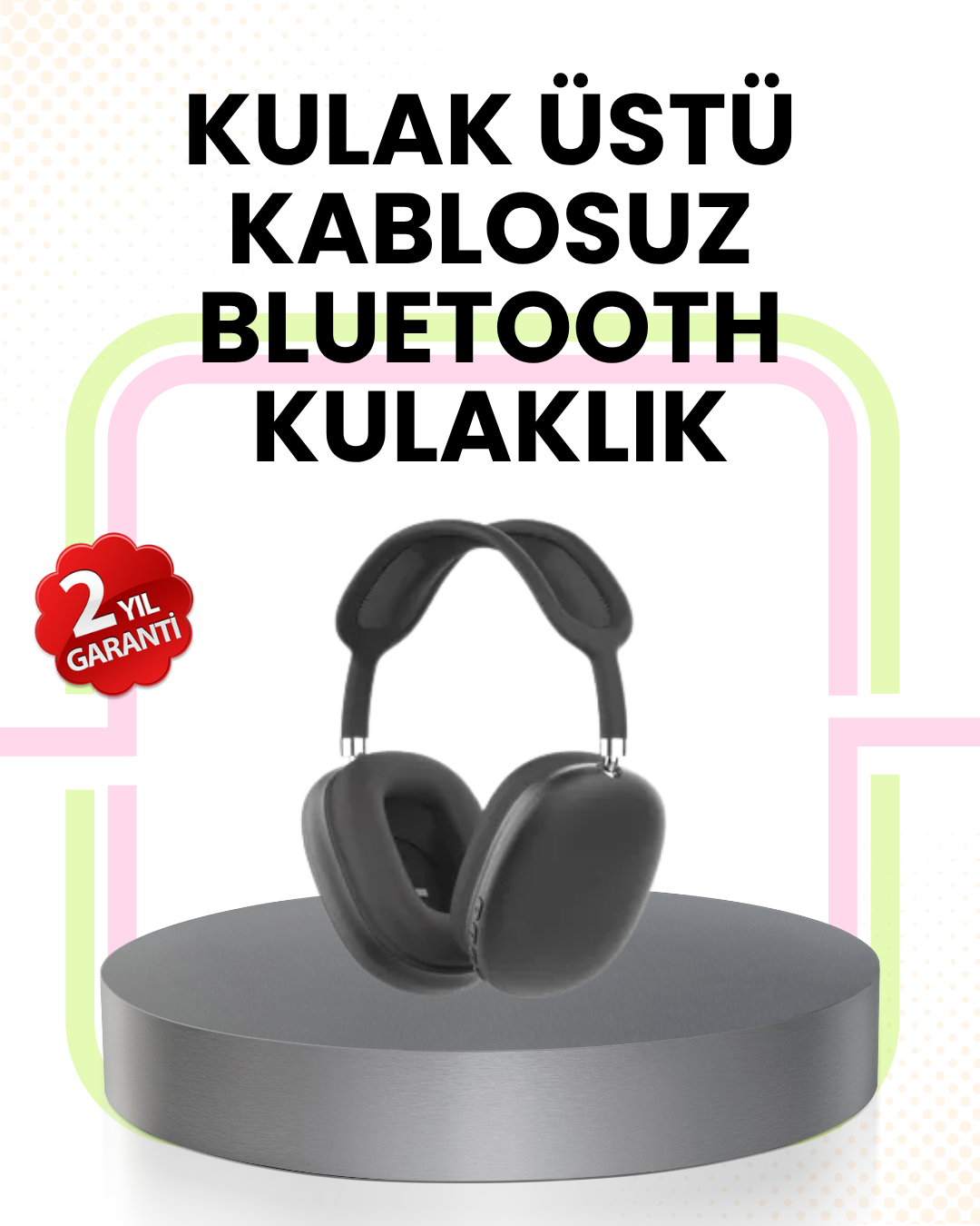Gürültü Azaltmalı Bluetooth Kulaklık | 5 Saat Kesintisiz Müzik - Lisinya