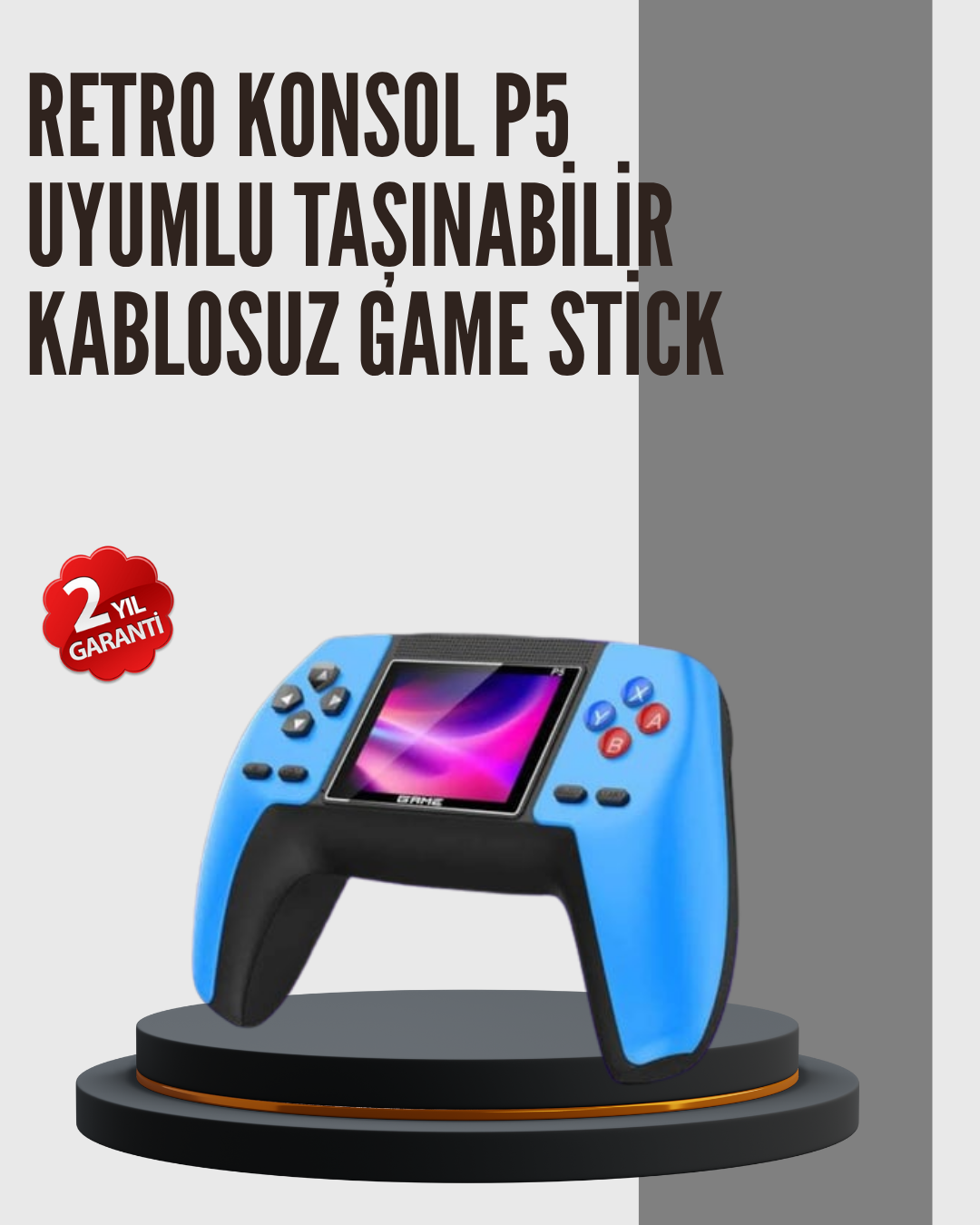 Nostaljik Mini GamePad | 520 Hazır Oyun, Tak ve Oyna - Lisinya