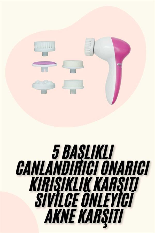 5 Başlıklı Titreşimli Cilt Temizleme Seti Canlandırıcı ve Onarıcı - Lisinya 5 Başlıklı Titreşimli Cilt Temizleme Seti Canlandırıcı ve Onarıcı - Lisinya