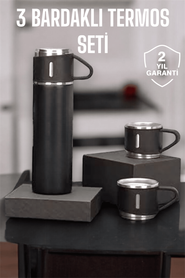 500 ml Kapasiteli Taşınabilir Basınçlı Termos Seti Günlük Kullanım için İdeal - Lisinya